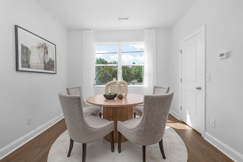 Fitzgerald, Red Cedar construction completed projects, luxury rental townhome floor plan, team building event