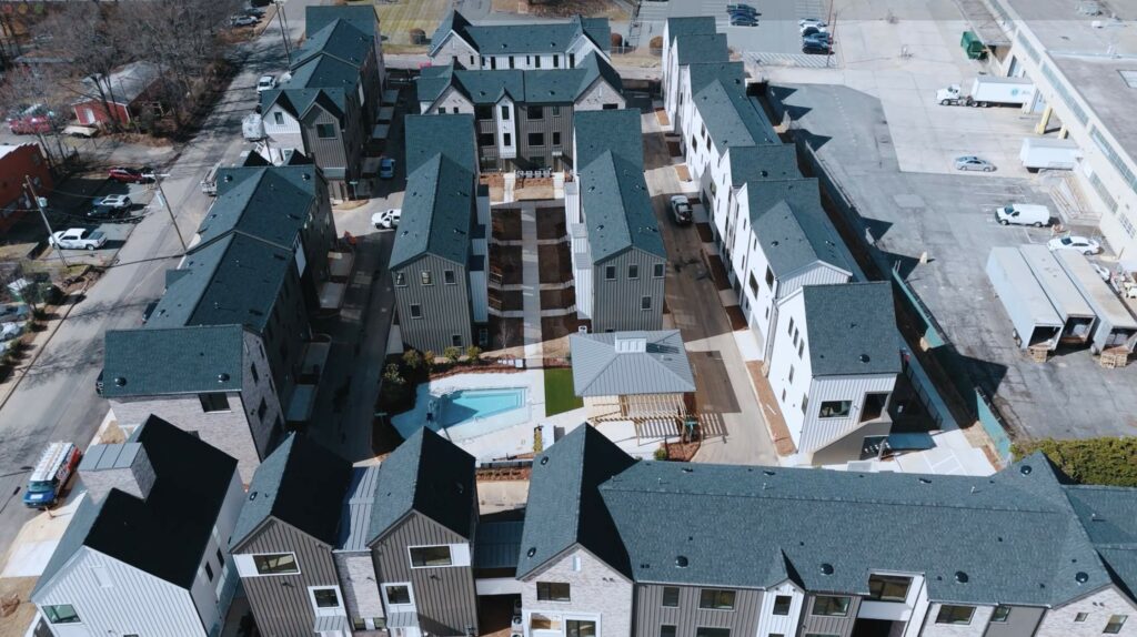 The Collection at North Tryon, energy-efficient home design, residential design team, construction site photo