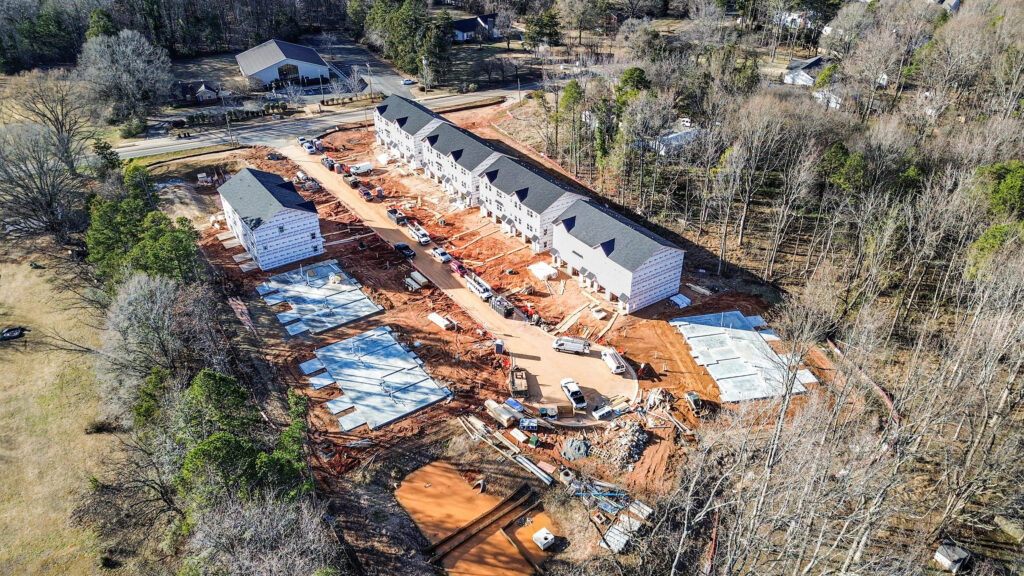 The Charlotte 500, Fitzgerald townhome project Charlotte, luxury rental townhome floor plan, BTR market analysis