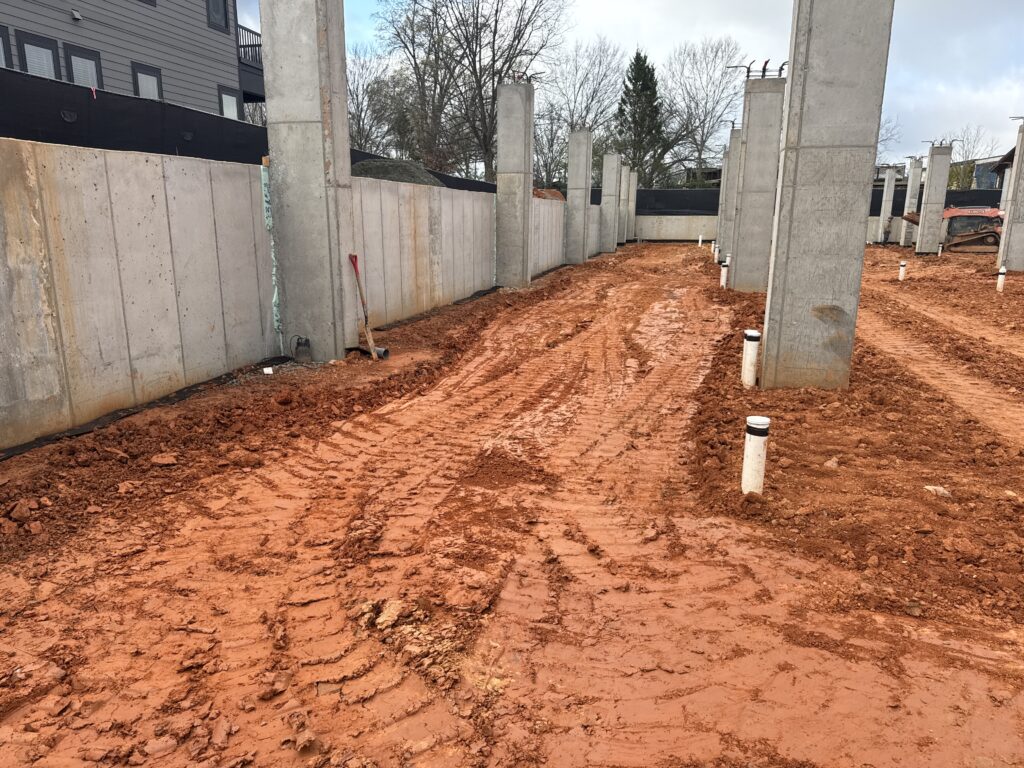 Peterson, Kelly Ridge townhome development Charlotte, residential development in progress, construction project managers