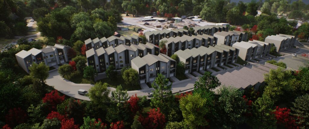Village Grove, experienced construction executives, luxury rental townhomes, Surrey Woods townhome community Charlotte